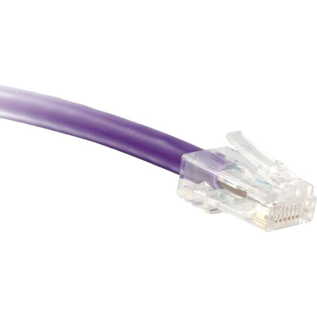 Enet Cat6 Purple 10 Foot Non-Booted (No Boot) (Utp) High-Quality Network Patch Cable Rj45 To Rj45 - 10Ft