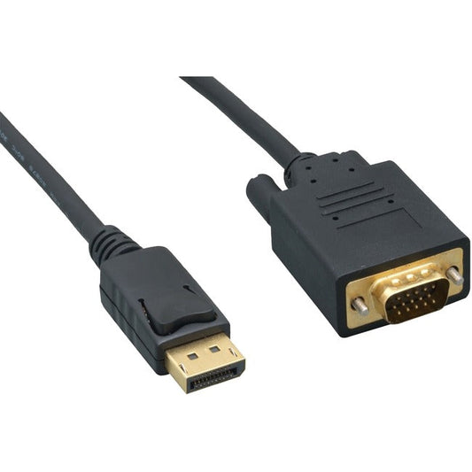 Enet Displayport Male To Vga Male Active Cable 10Ft 28 Awg Black