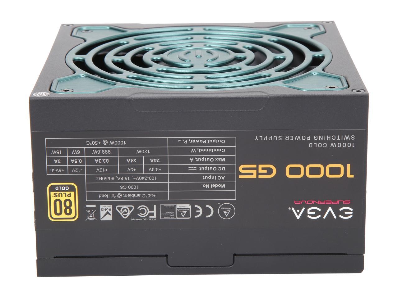 Evga Supernova 1000 G5, 80 Plus Gold 1000W, Fully Modular