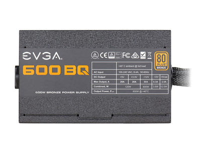 Evga Supernova 600 Bq 110-Bq-0600-K1 600W 80 Plus Bronze Power Supply