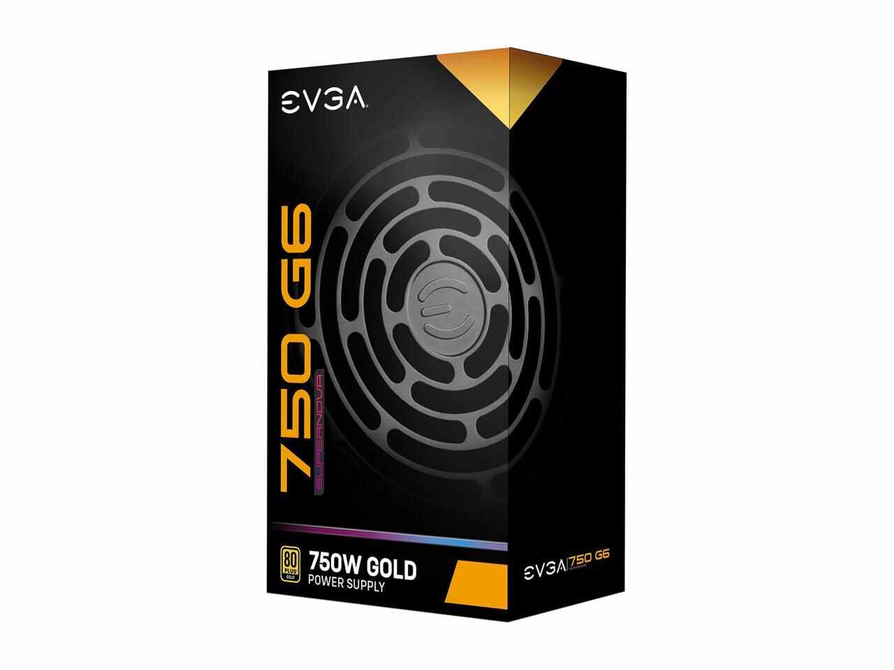 Evga Supernova G6 Series 220-G6-0750-X1 750W 80 Plus Gold Fully Modular 10 Year Warranty Power Supply