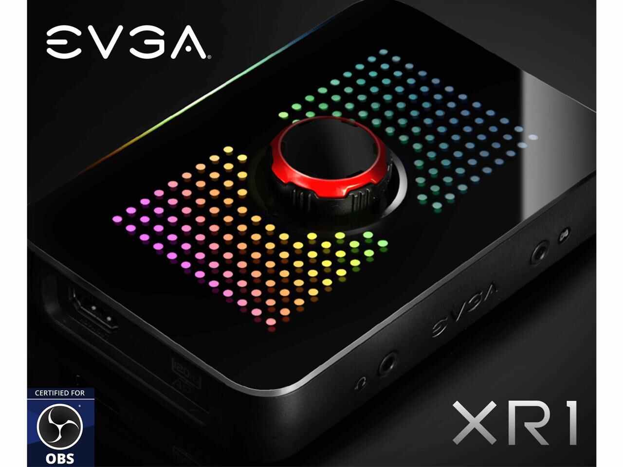 Evga Xr1 Capture Device, Certified For Obs, Usb 3.0, 4K Pass Through, Argb, Audio Mixer