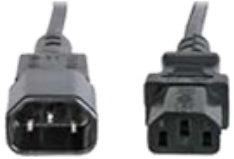 Eaton 010-0025 Power Cable Black 2.44 M C14 Coupler C13 Coupler