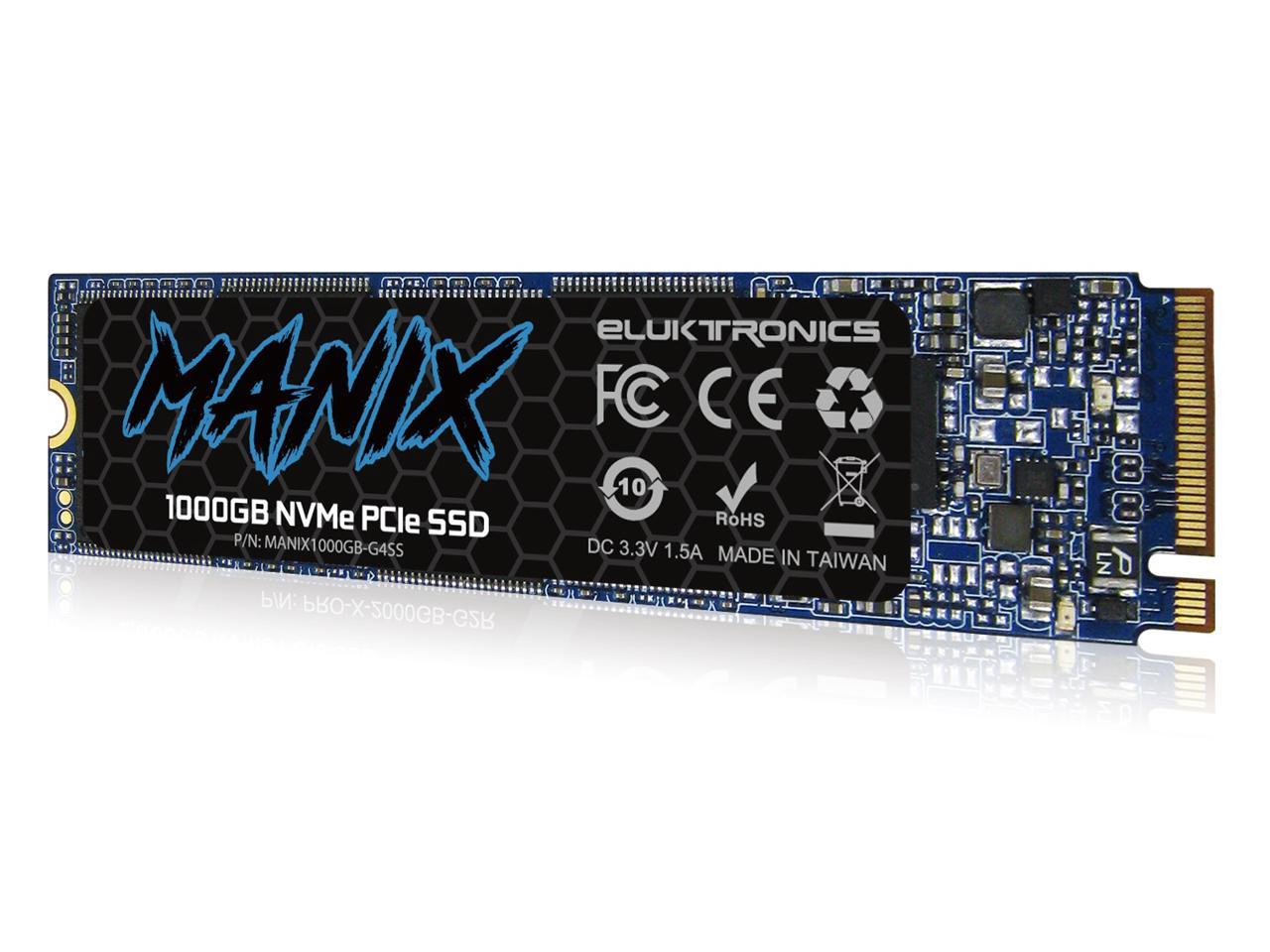 Eluktronics Manix 1Tb Ultra Performance Series Pcie Nvme 4.0 X 4 M.2 2280 Ssd