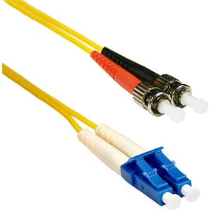 Enet 15M St/Lc Duplex Single-Mode 9/125 Os1 Or Better Yellow Fiber Patch Cable 15 Meter St-Lc Individually Tested