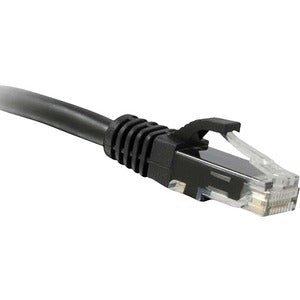 Enet Cat6 Black 12 Foot Patch Cable With Snagless Molded Boot (Utp) High-Quality Network Patch Cable Rj45 To Rj45 - 12Ft