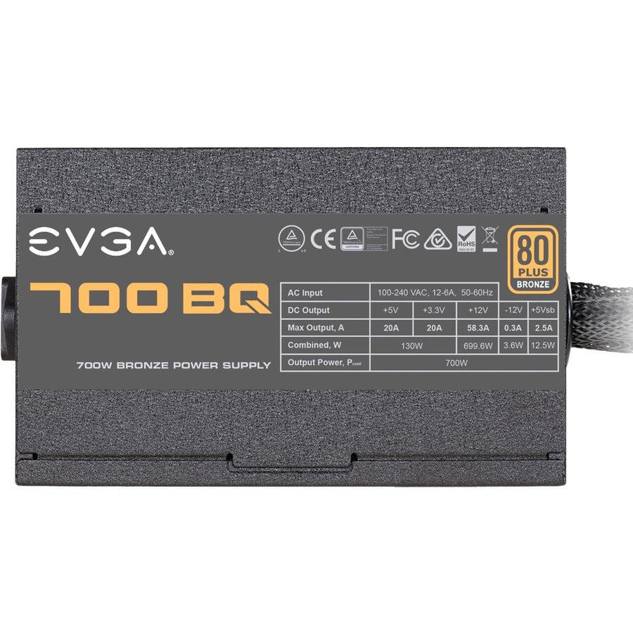 Evga 110-Bq-0700-V1 700 Bq, 80+ Bronze 700W, Semi Modular, Fdb Fan, 5 Year Warranty, Power Supply