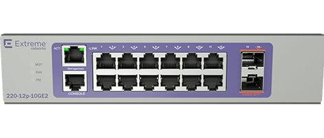 Extreme Networks 220-12P-10Ge2 Managed L2/L3 Gigabit Ethernet (10/100/1000) Power Over Ethernet (Poe) 1U Bronze, Purple