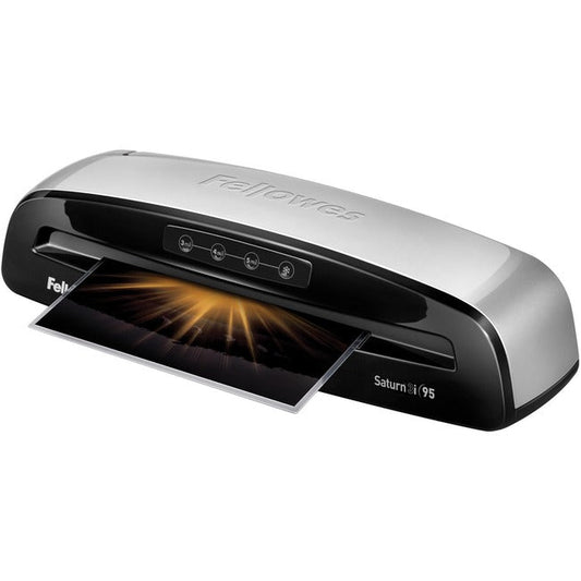 Fellowes Saturn 3I 95 Thermal Laminator Machine With Self-Adhesive Laminating Pouch Starter Kit, 9.5 Inch (5735801)