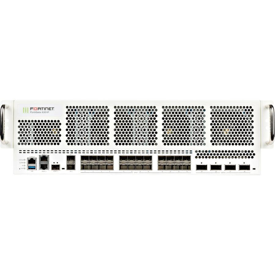 Fortinet 4 X 100/40Ge Qsfp28 Slots, 24 X 25/10Ge Sfp+ Slots, 2 X 1Ge Rj45 Management Ports, 2X Fg-6301F-Dc