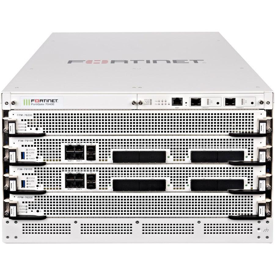 Fortinet 6U 4-Slot Chassis With 2X Fpm-7630E Processor Modules, 2X Fim-79Xxe-C Specified At Fg-7040E-9