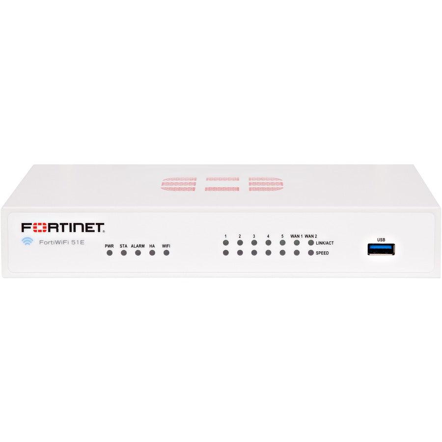 Fortinet 7 X Ge Rj45 Ports (Including 2 X Wan Port, 5 X Switch Ports), Wireless (802.11A/B/G/N), Fwf-51E-D