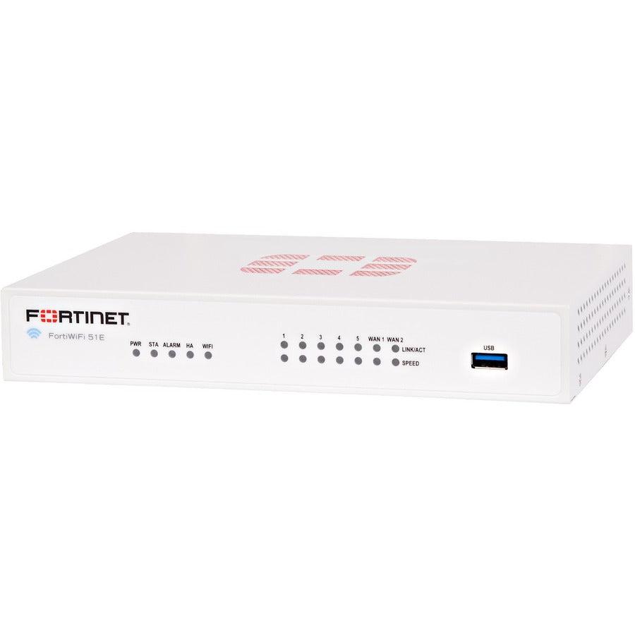 Fortinet 7 X Ge Rj45 Ports (Including 2 X Wan Port, 5 X Switch Ports), Wireless (802.11A/B/G/N), Fwf-51E-F