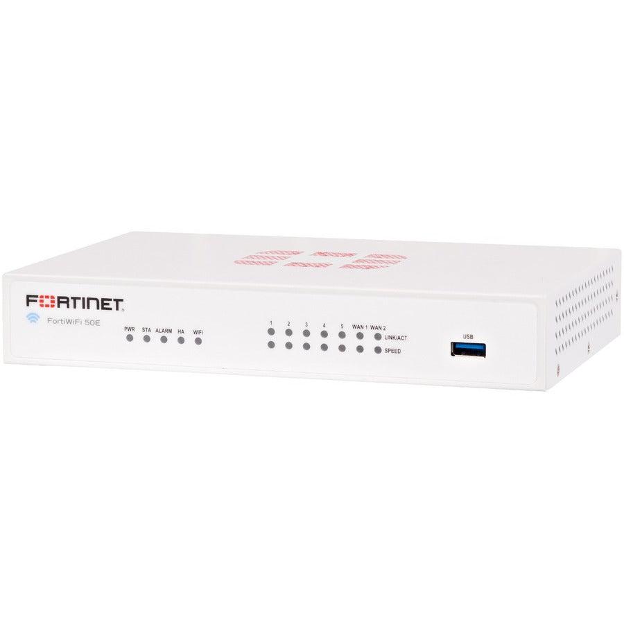 Fortinet 7 X Ge Rj45 Ports (Including 2 X Wan Port, 5 X Switch Ports), Wireless (802.11A/B/G/N) No Fwf-50E-A