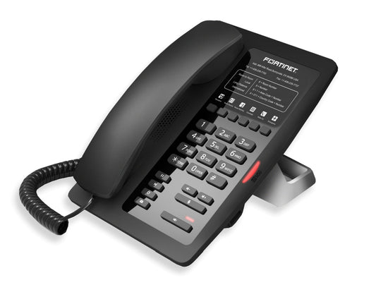 Fortinet Fortifone Hotel Ip Phone With 6 Programmable Keys, Poe And 10/100 Lan And Pc Connections (Custom Decals Sold Separately - Fon-H25-Dcl-Cust)