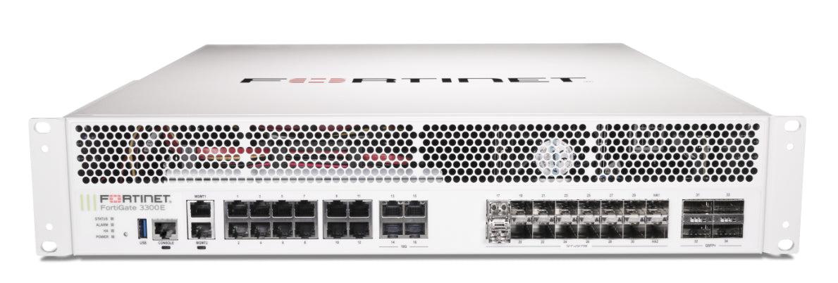 Fortinet Fortigate-3300E Hardware Plus 1 Year 24X7 Forticare And Fortiguard Unified Threat Protection (Utp)