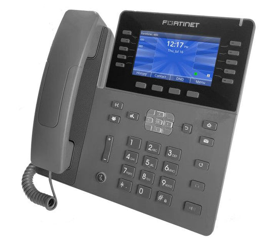 Fortinet Fortifone High End Ip Phone With 4.3" Color Screen, 45 Programmable Keys, Built-In Bluetooth, Poe And 10/100/1000 Lan And Pc Connections.