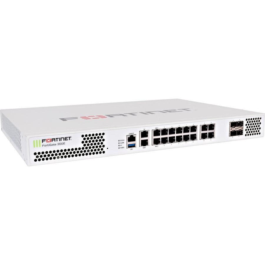 Fortinet Fortigate-200E Hardware Plus 3 Year 24X7 Forticare And Fortiguard Enterprise Protection