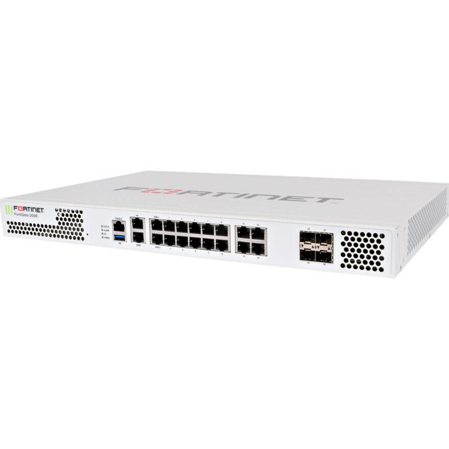 Fortinet Fortigate-200E Hardware Plus 3 Year 24X7 Forticare And Fortiguard Unified Threat Protection (Utp)