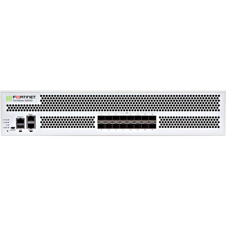 Fortinet Fortigate-3000D Hardware Plus 5 Year 24X7 Forticare And Fortiguard Unified Threat Protection (Utp)