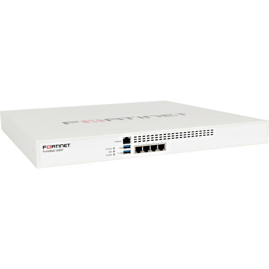 Fortinet Fortimail-200F Hardware Plus 1 Year 24X7 Forticare And Fortiguard Base Bundle