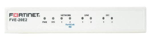 Fortinet Fortivoice-20E2, 2 X 10/100 Ports, 2 X Fxo, 2 X Fxs, 8Gb Storage, 20 Endpoints, And 4 Voip Trunks. Supports Local Survivable Configuration.