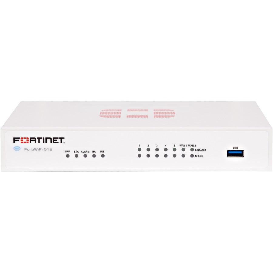 Fortinet Fortiwifi-51E Hardware Plus 3 Year 24X7 Forticare And Fortiguard Enterprise Protection