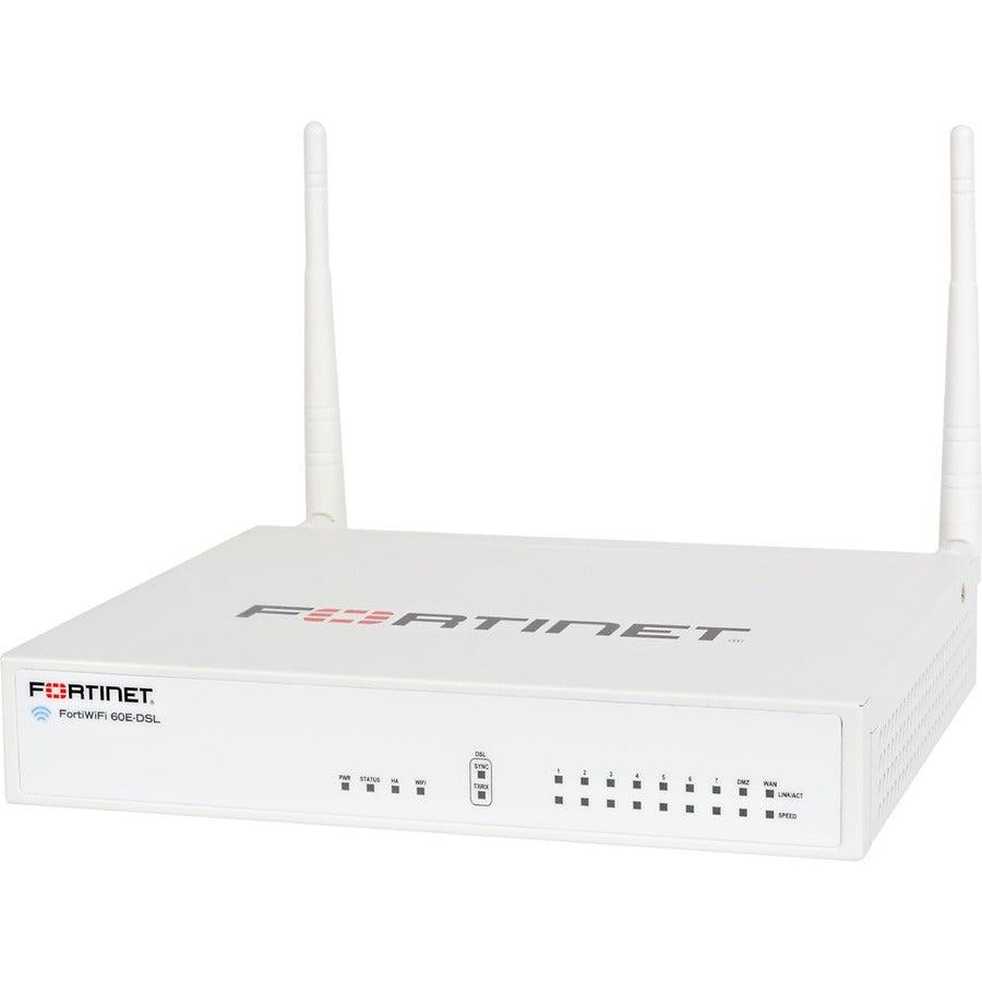 Fortinet Fortiwifi-60E-Dsl Hardware Plus 3 Year 24X7 Forticare And Fortiguard Enterprise Protection