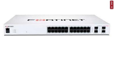 Fortinet L2+ Managed Poe Switch With 24Ge Ports, 12 Of Which Are Poe+, 4 Sfp+, Max 185W Limit And Smart Fan Temperature Control