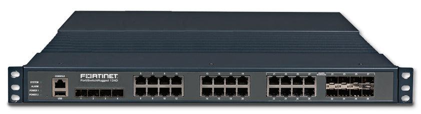 Fortinet Layer 2 Ruggedized Fortigate Switch Controller Compatible Switch With 16 X Ge Rj45 Ports, 4 X Ge Sfp Slots, 8 X Shared Media Pairs