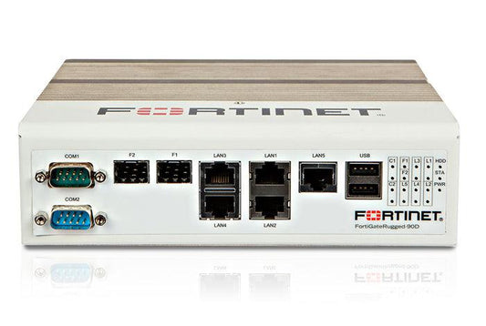 Fortinet Ruggedized, 5 X Ge Rj45 Switch Ports (Including 1X Pair Ge Bypass Rj45 Ports), 2 X Ge Sfp Slots, 2X Db9 Serial/Console. Dual Power Input.
