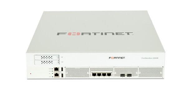 Fortinet Sandboxing Appliance - 4 X Ge Rj45, 2 X 10Gbe Sfp+ Slots, Redundant Psu, 1 Win10, 1 Win8, 2 Win7, 1 Office16. Upgradable To Max 24 Vms.