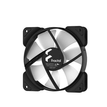Fractal Design Aspect 12 Fd-F-As1-1205 Rgb 120Mm Pwm Wide 500-2000Rpm Range Black Frame Computer Case Fan