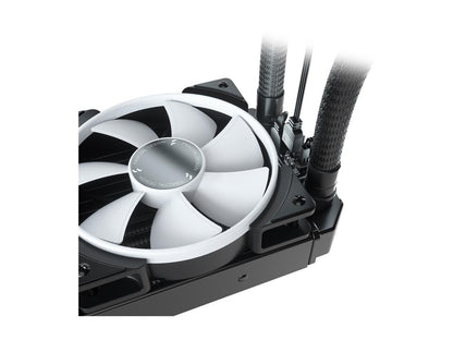 Fractal Design Celsius+ S24 Prisma Pwm Argb 240Mm Silent Performance Slim Radiator Aio Cpu Liquid/Water Cooler