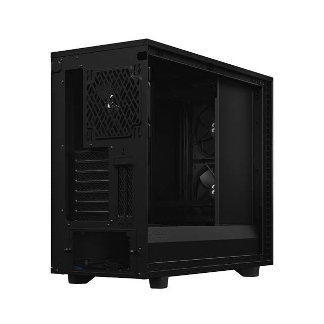 Fractal Design Define 7 Black Tg Dark Tint /Brushed Aluminum/Steel E-Atx Silent Modular Dark Tinted Tempered Glass Window Mid Tower Computer Case