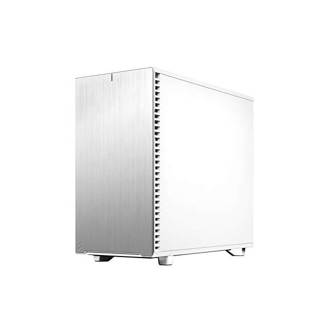Fractal Design Fd-C-Def7A-06 Define 7 White Tg Clear Tint /Brushed Aluminum/Steel E-Atx Silent Modular Tempered Glass Window Mid Tower Computer Case