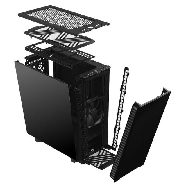 Fractal Design Fd-C-Def7C-01 Define 7 Compact Black Brushed Aluminum/Steel Atx Compact Silent Mid Tower Computer Case