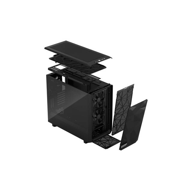 Fractal Design Fd-C-Mes2A-03 Meshify 2 Black Atx Flexible Light Tinted Tempered Glass Window Mid Tower Computer Case (Black)