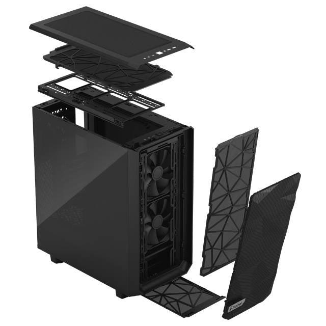 Fractal Design Fd-C-Mes2C-02 Meshify 2 Compact Dark Tempered Glass Atx Mid Tower Computer Case (Black)