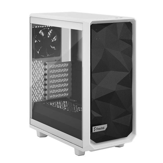 Fractal Design Fd-C-Mes2C-05 Meshify 2 Compact White Tempered Glass Clear Atx Mid Tower Computer Case (White)