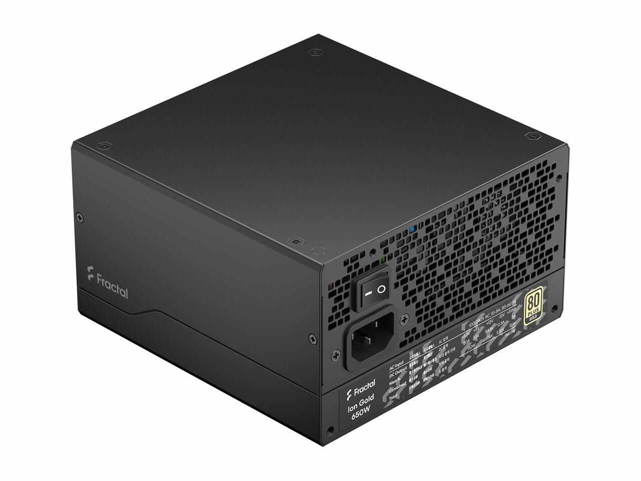 Fractal Design Fd-P-Ia2G-650-Us Ion Gold 650W 80 Plus Gold Certified Fully Modular Atx Power Supply