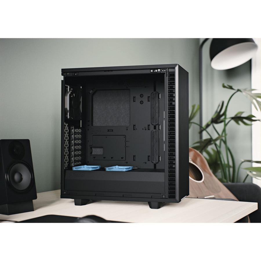 Fractal Design Fd-C-Def7C-01 Define 7 Compact Black Brushed Aluminum/Steel Atx Compact Silent Mid Tower Computer Case