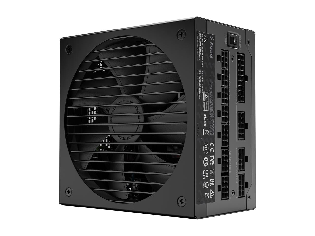 Fractal Design Ion+ 2 660W 80 Plus Platinum Certified 660W Full Modular Atx Power Supply/ Fd-P-Ia2P-660-Us