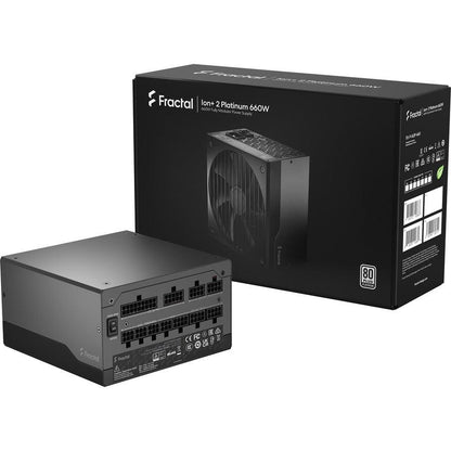 Fractal Design Ion+ 2 660W 80 Plus Platinum Certified 660W Full Modular Atx Power Supply/ Fd-P-Ia2P-660-Us