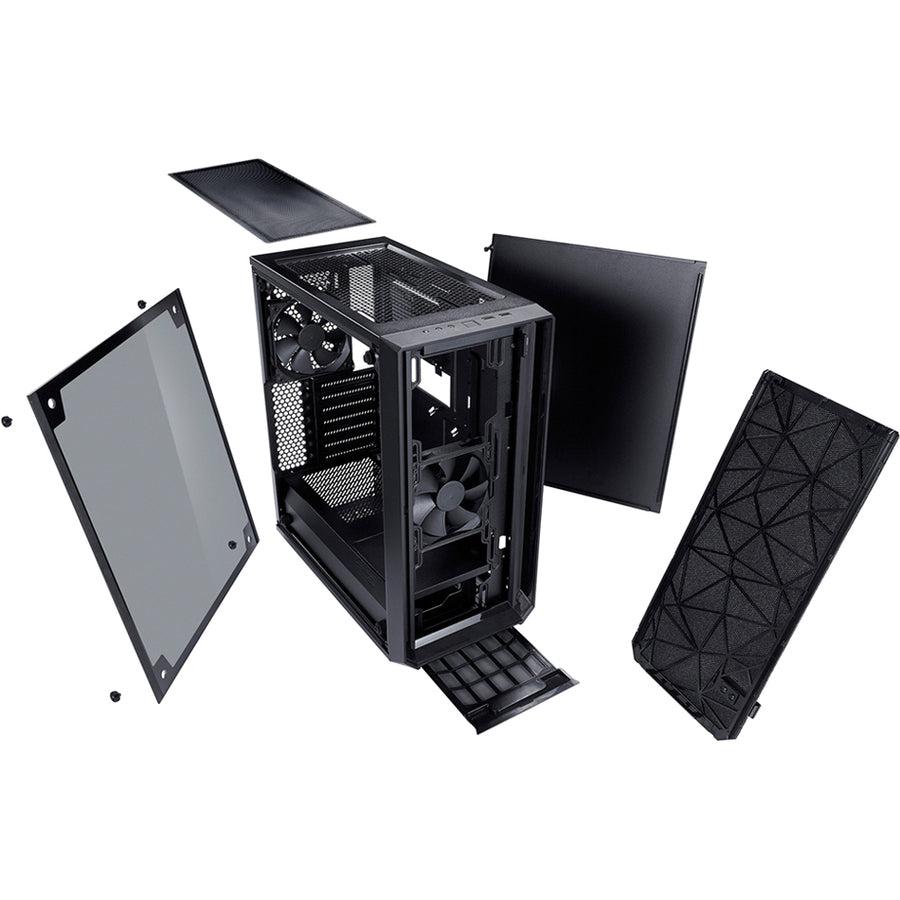 Fractal Design Meshify C No Power Supply Atx Mid Tower Fd-Ca-Mesh-C-Bko-Tg