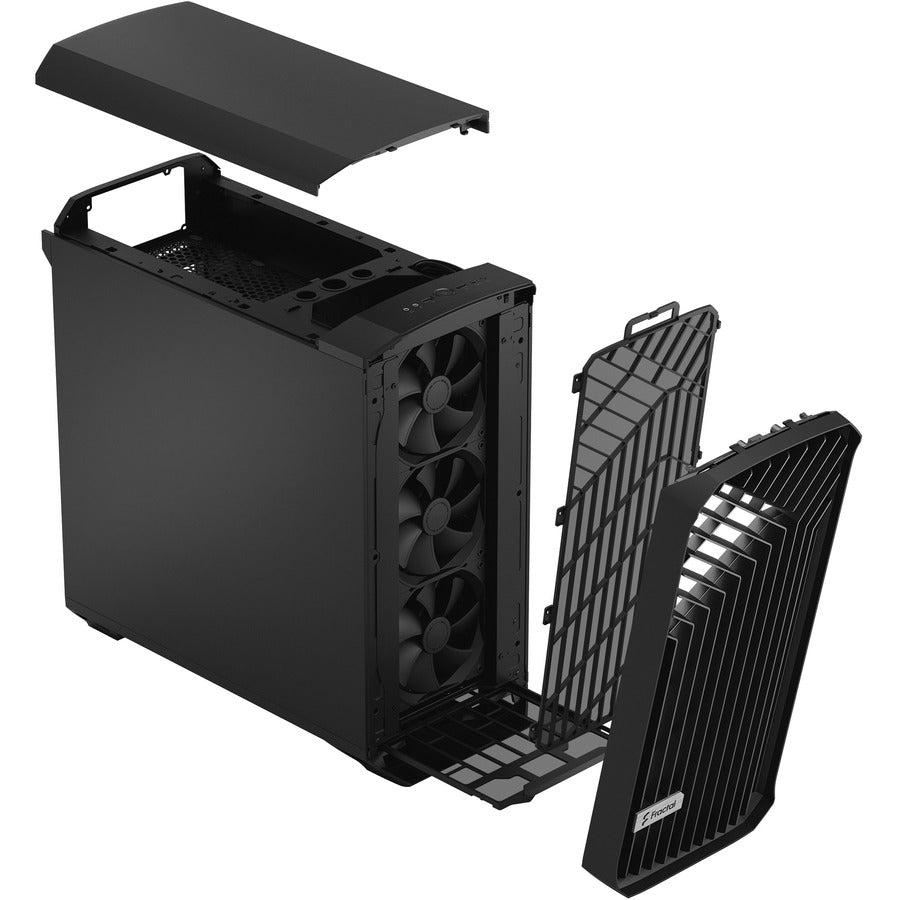 Fractal Design Torrent E-ATX Black Solid High-Airflow Mid Tower Computer  Case