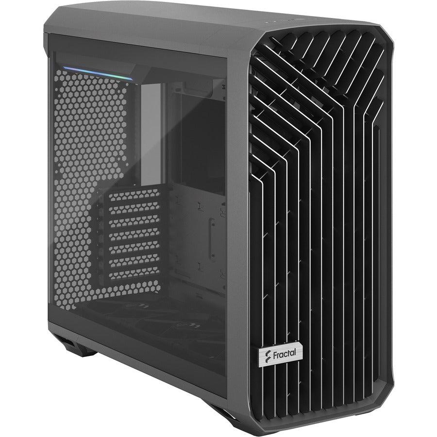 Fractal Design Torrent Gray E-Atx Tempered Glass Window High-Airflow Mid Tower Computer Case - Fd-C-Tor1A-02 (Gray)