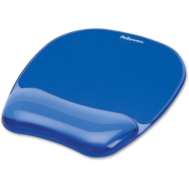 Gel Crystal Mouse Pad Wrist,Rest Transparent Blue