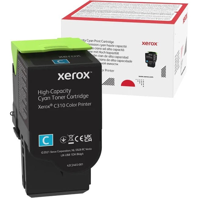 Genuine Xerox Cyan Highcapactiy,Toner Cart Xerox C310 Clr Prnt 5500