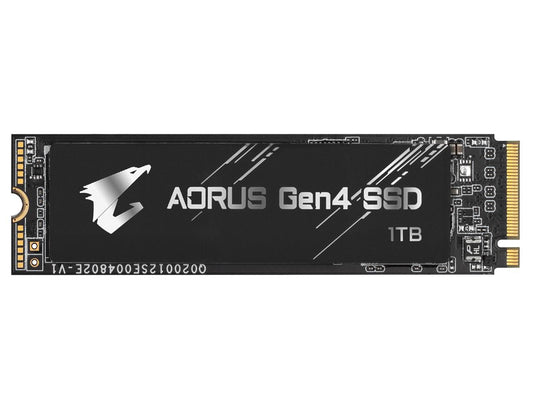 Gigabyte Aorus Gen4 M.2 2280 1Tb Pci-Express 4.0 X4, Nvme 1.3 3D Tlc Internal Solid State Drive (Ssd) Gp-Ag41Tb